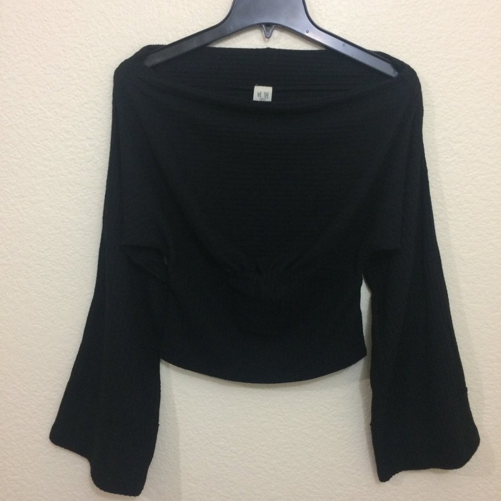 We The Free Knit Sweater Wide Sleeve Wide Neck - Picture 2 of 12